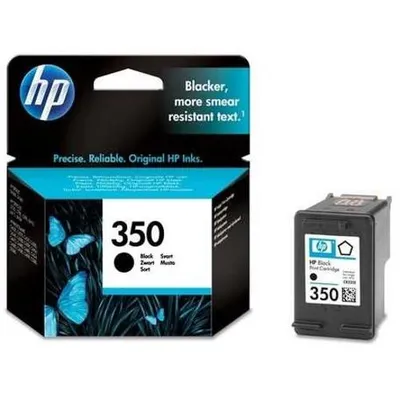 An HP ink cartridge and its packaging are displayed against a white background.