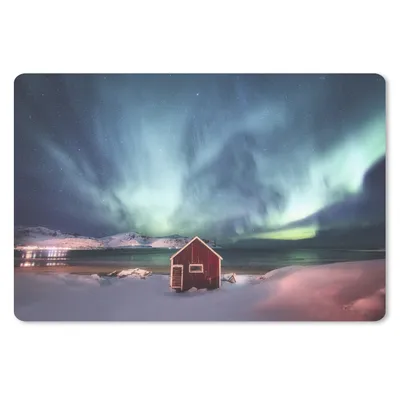 Produktbild von MuchoWow® Mauspad Mousepad Nordlichter - Himmel - Nacht 27x18 cm - Mousepads - Maus Mat - Pad - Mausunterlage - Büroartikel - Desk Matten