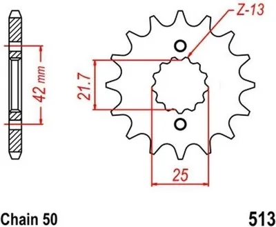 Produktbild von Ritzel 18Z Teilung 530 Sprocket für KAWASAKI GPX GPZ 600 VN 800 ZR 550 Z 250 305