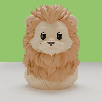 Produktbild von Wicked Tubbz Mini PVC Figur Feiger Löwe 5 cm
