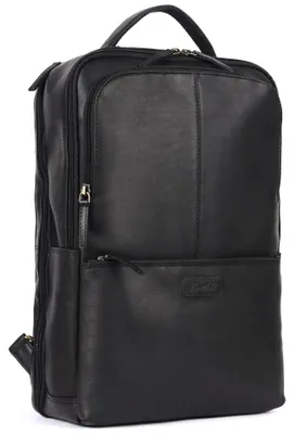 Produktbild von Benthill Rucksack Echt Leder - Kurierrucksack Fahrradrucksack Trekkingrucksack - Damen Herren Rucksack - Lederrucksack