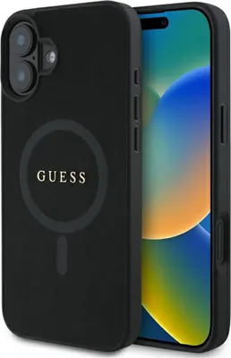Immagine prodotto di Guess Guhmp16Spsahmck Custodia rigida Saffiano Classic Logo Magsafe per Iphone 16 6.1 Czarny/Nero