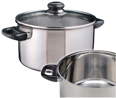 Produktbild von HI - Fleischtopf Sylt Kochtopf Topf aus Edelstahl 5,5 Liter