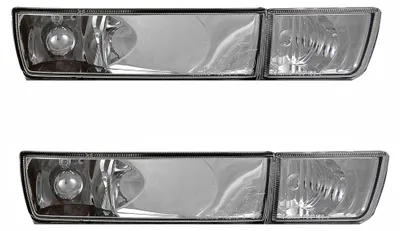 Für VW Golf 3 III / Vento 91-99 Frontblinker Blinker Klarglas Chrom LINKS RECHTS in der Farbe Klarglas von Jom Car-Parts GmbH