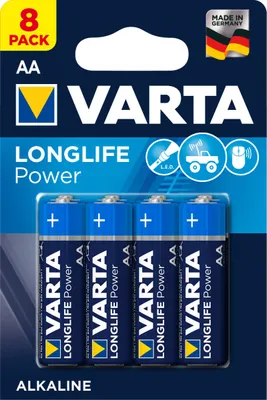 Obrázok produktu pre VARTA LONGLIFE Power AA Blister 8 | Balenie (8 kusov)