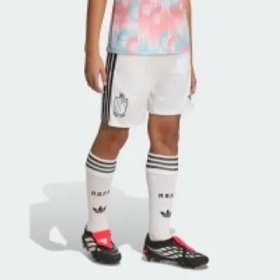 Productafbeelding van ADIDAS KB0634 RBFA, uitshirt voetbalshorts, kindermaten, wit/zwart, 13-14 jaar