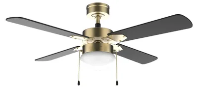 Zdjęcie produktu dla Cecotec EnergySilence Aero 450 GoldBlack, Wentylator domowy z łopatkami, Czarny, Złoto, Sufit, 25 m², 106 cm, Prąd przemienny