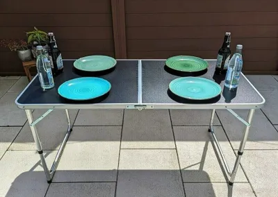 Produktbild von Alu Klapptisch EASY COMPACT klappbarer Campingtisch Gartentisch klappbar Tisch