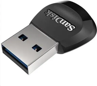 Obrázek produktu pro SanDisk MobileMate, MicroSD (TransFlash), MicroSDHC, MicroSDXC, Černá, 170 Mbit/s, USB 3.2 Gen 1 (3.1 Gen 1), 153 mm, 102 mm