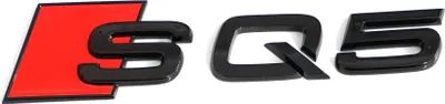 Produktbild von Audi 80A071804 Schriftzug SQ5 Aufkleber Black Edition Emblem, schwarz/rot
