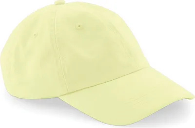 Image de Beechfield B653 | Low Profile 6 Panel Dad Cap / visière pré-courbée - Couleur : Pastel Lemon - Taille : One Size