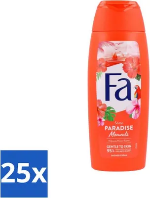 Productafbeelding van Fa - Paradise Moments - Douchecrème - Hibiscusbloem - 250 ml - Voordeelverpakking - 25 stuks
