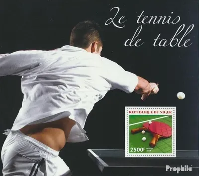 Produktbild von Briefmarken Niger 2014 Mi Block 340 (kompl. Ausg.) postfrisch Tischtennis