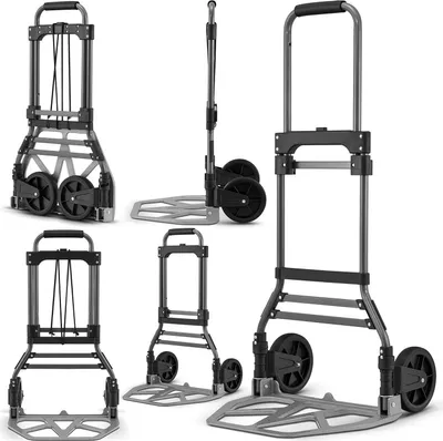 Zdjęcie produktu dla Wózek ręczny płaski składany transportowy gospodarczy młynarka HIGHER 150 kg składana HP-LH02-150