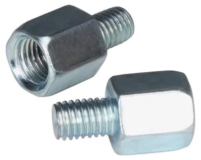 Produktbild von 2x Spiegeladapter silber (Spiegel: M10 Rechtsgewinde / Lenker: M8 Rechtsgewinde) - Citomerx
