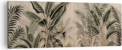 Produktbild von Bild auf Leinwand - Leinwandbild - Einteilig - Wald Blatt Baum - 140x50cm - Wand Bild - Wanddeko - Wandbilder - Leinwanddruck - Bilder - Wanddekoration - Leinwand bilder - Wandbild - AB140x50-5101