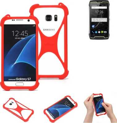 Produktbild von K-S-Trade Handy-Hülle kompatibel mit Cubot King Kong CS Schutz-Hülle Bumper Silikon Schutz Hülle Cover Case Silikoncase Silikonbumper TPU Softcase