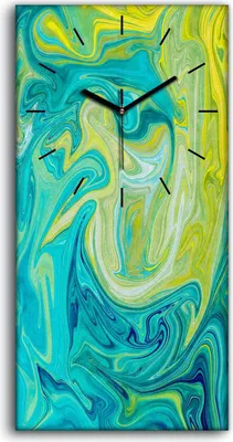 Produktbild von Wandbild Leinwand Bilder Wanduhr Geräuschlos 30x60 Malerei Abstrakte Kunst - schwarze Hände
