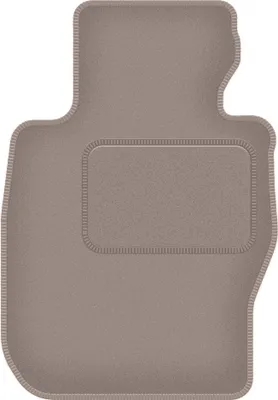 Produktbild von Fahrerfußmatte Velours beige passend für BMW 3 E92 xDrive (2004-2011, Coupe) – mit Befestigungen – passgenau