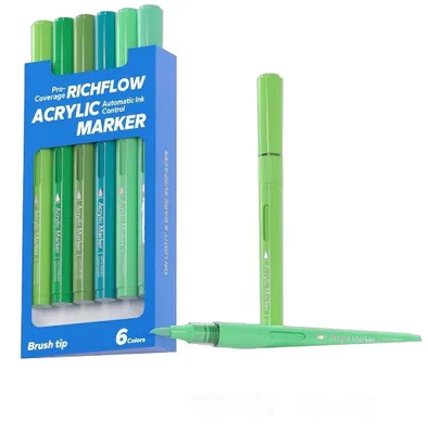 Productafbeelding van Currero Aquamarkers Groene Tinten 6 Kleuren