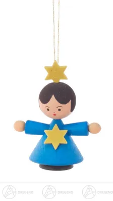 Zdjęcie produktu dla Ozdoba choinkowa Sternkind, niebieska  Szerokość x wysokość x głębokość 3,5 cm x 5 cm x 2 cm NOWOŚĆ