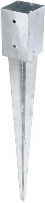 Produktbild von Alberts  Einschlag-Bodenhülse | für Vierkantholzpfosten | feuerverzinkt | 91 x 91 mm | Gesamtlänge 750 mm