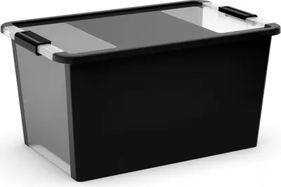 Productafbeelding van KIS zwarte plastic doos, afmetingen: 55 cm (breedte) x 35 cm (diepte) x 28 cm (hoogte)