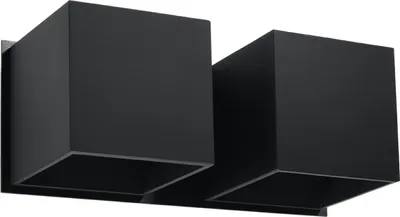 Produktbild von Wandleuchten QUADX 2 schwarz LED 3000K 2xG9 8W  11x12x26cm Sollux Lighting