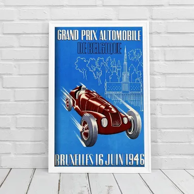 Produktbild von Poster - Canvas - Leinwand - 42 cm x 59,4 cm - Belgian Grand Prix Autorennen