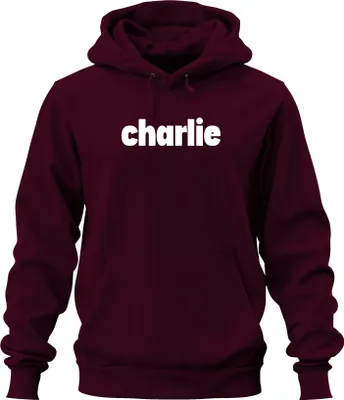 Obrázek produktu pro Charlie Writing Charlie Kirk Protest Republican Patriot Uni mikina s kapucí, Burgundy, L