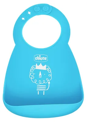 Produktbild von Chicco Silikonlätzchen Blau