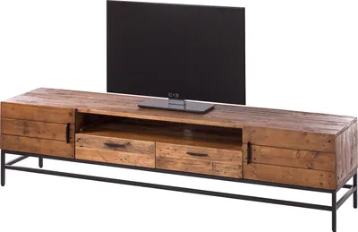 Produktbild von home24 Tv-Lowboard - 1 Fach - Pinie Massiv / Metall - 200 cm