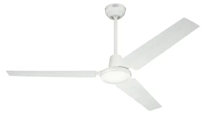 Obrázek produktu pro Stropní ventilátor s nástěnným vypínačem Industrial 142 cm White