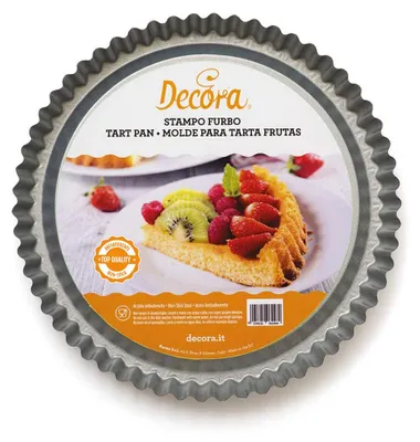 Produktbild von DECORA, 0070030 Clevere Backform für Tarte, Antihaftbeschichtet, rund Ø 24 X 3 c