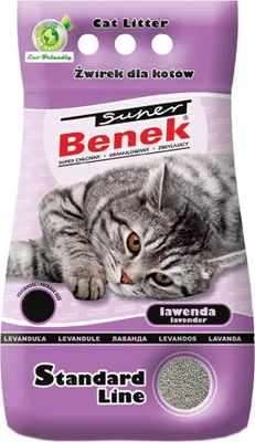 Zdjęcie produktu dla Super Benek Lawenda 10L - Żwirek Bentonitowy Dla Kota
