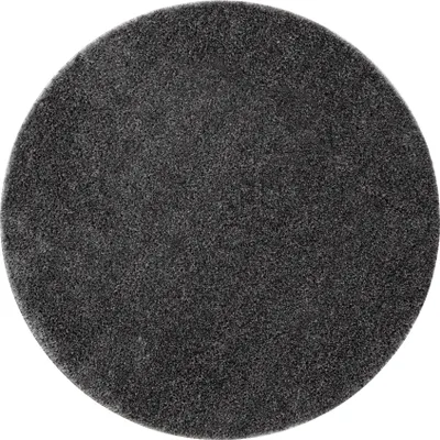 Produktbild von Badteppich SYNERGY Kreis, Glamour, rutschfest, weich – Polyester grau Grau rotondo 67 cm