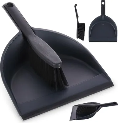 Image de Set : balai, pelle à poussière, balai noir, balai, pelle, pelle à poussière