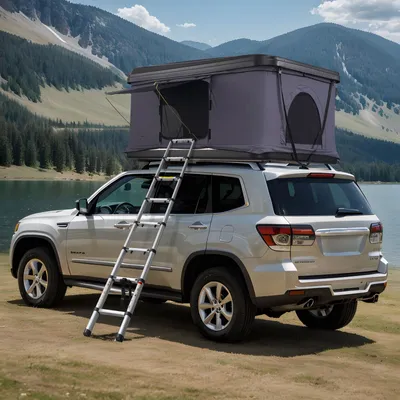 Produktbild von Dachzelt Hartschale 2-3 Personen Wasserdicht für Jeep SUV Truck Leiter