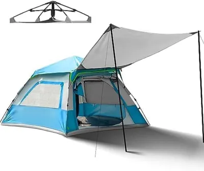 Produktbild von Leichte Pop-up-Zelt für 3-5 Personen mit wasserdichtem Zelt