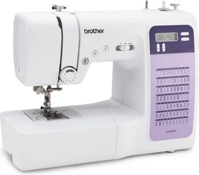 Zdjęcie produktu dla BROTHER FS70WTx Elektroniczna maszyna do szycia - 70 ściegów - Nawlekacz igły - Wyświetlacz LCD - Przyciski wyboru - Wolne ramię