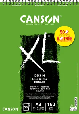 Produktbild von CANSON Skizzen- und Studienblock XL Zeichnen Aktion DIN A3 50 Blatt