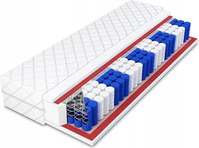 Produktbild von Matratze 200x200 cm | Matratze H3 | Mittelhart Matratze | Bett Matratze | Taschenfederkern | Taschenfederkernmatratze | Federkernmatratzen | Matratze Komfort | Doppelmatratze | mit 9 Zonen | mit Coconut | Höhe 17 cm | Marocco Modell | Erstklassige Qualität