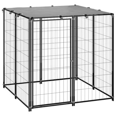 Immagine prodotto di vidaXL Cuccia per cani 110x110x110 cm acciaio nero