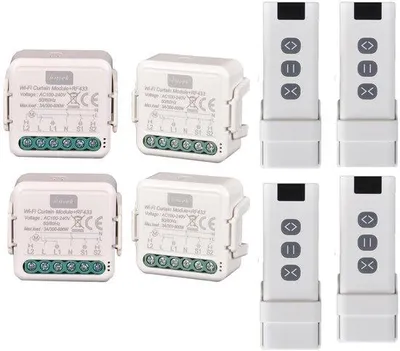 Productafbeelding van Draadloze rolluikschakelaar met afstandsbediening - Elektrische module voor rolluiken - 3A