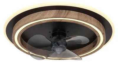 Produktbild von LED Deckenventilator, Holzoptik, Fernbedienung, CCT, D 50 cm