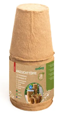 Immagine prodotto di Romberg Anzuchttöpfe Classic rund ø 11 cm (10 Stück, biologisch abbaubar)