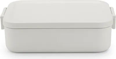 Produktbild von Brabantia Make & Take, Brotdose, Erwachsener, Hellgrau, Kunststoff, Einfarbig, Rechteckig