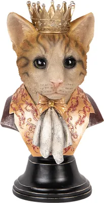 Immagine prodotto di Clayre & Eef figura decorativa gatto 37 cm plastica marrone