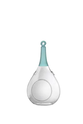 Produktbild von Taura blau klein Windlicht zum aufhängen Glas Hängedekoration