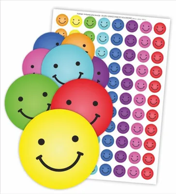Produktbild von Motivationsaufkleber - Smiley-Gesichter 88Stück